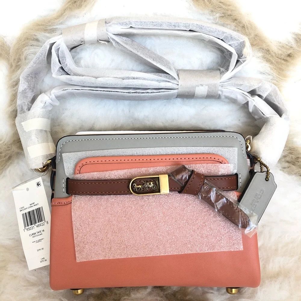100% Authentic Brand New Coach Tate 18 Crossbody C2632 In Colorblock - Picture 14 of 16